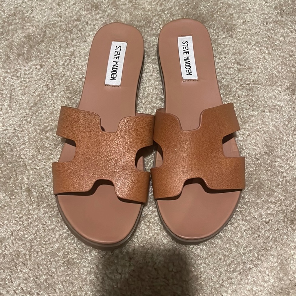 Steve Madden sandals wore 1 time  gently used